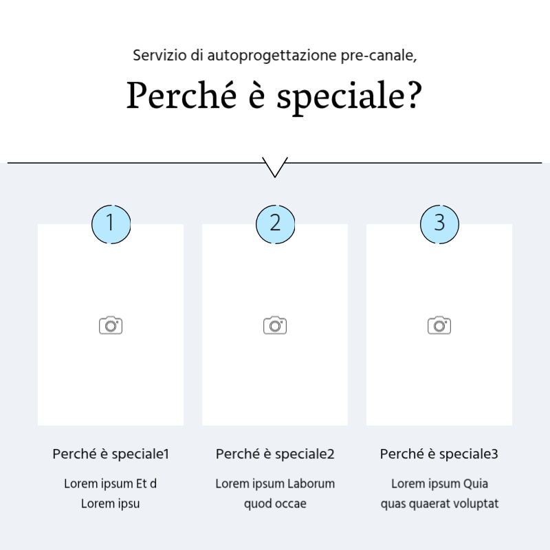Creare un semplice post promozionale in blu chiaro e grigio Presentazione