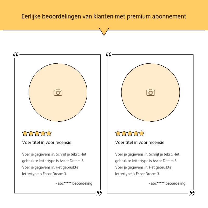 Maak een eenvoudige promotiepost in geel en grijs Presentatie