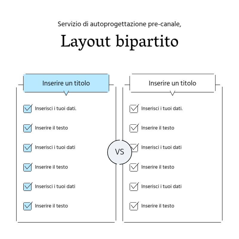 Creare un semplice post promozionale in blu chiaro e grigio Presentazione