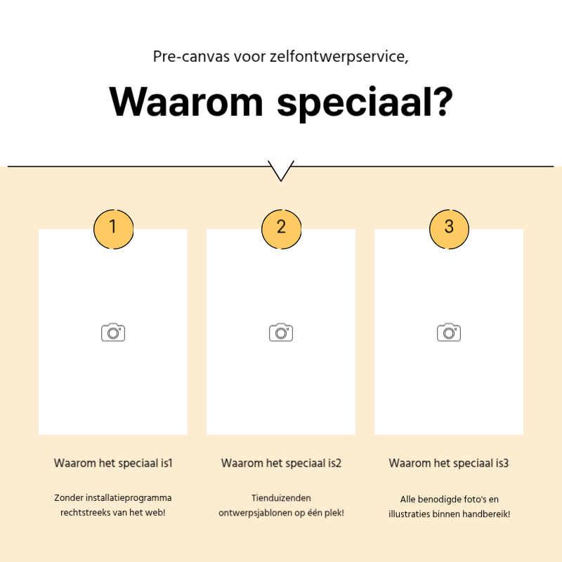 Maak een eenvoudige promotiepost in geel en grijs Presentatie