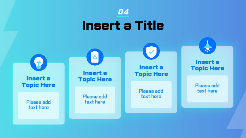 블루 모던 배터리 보고서 프레젠테이션