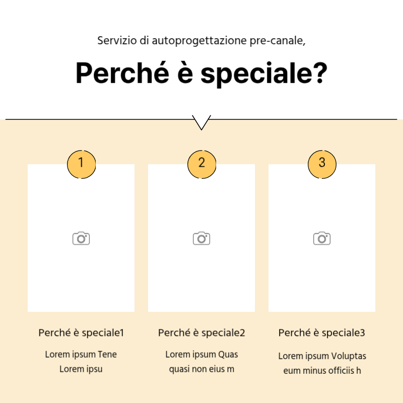 Creare un semplice post promozionale in giallo e grigio Presentazione