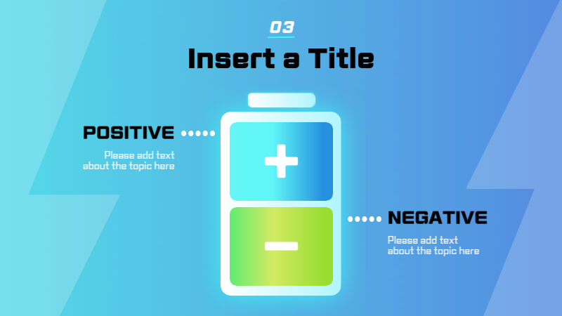 블루 모던 배터리 보고서 프레젠테이션