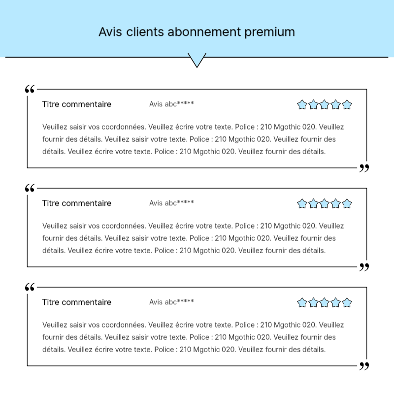 Créer un message promotionnel simple en bleu clair et gris Présentation