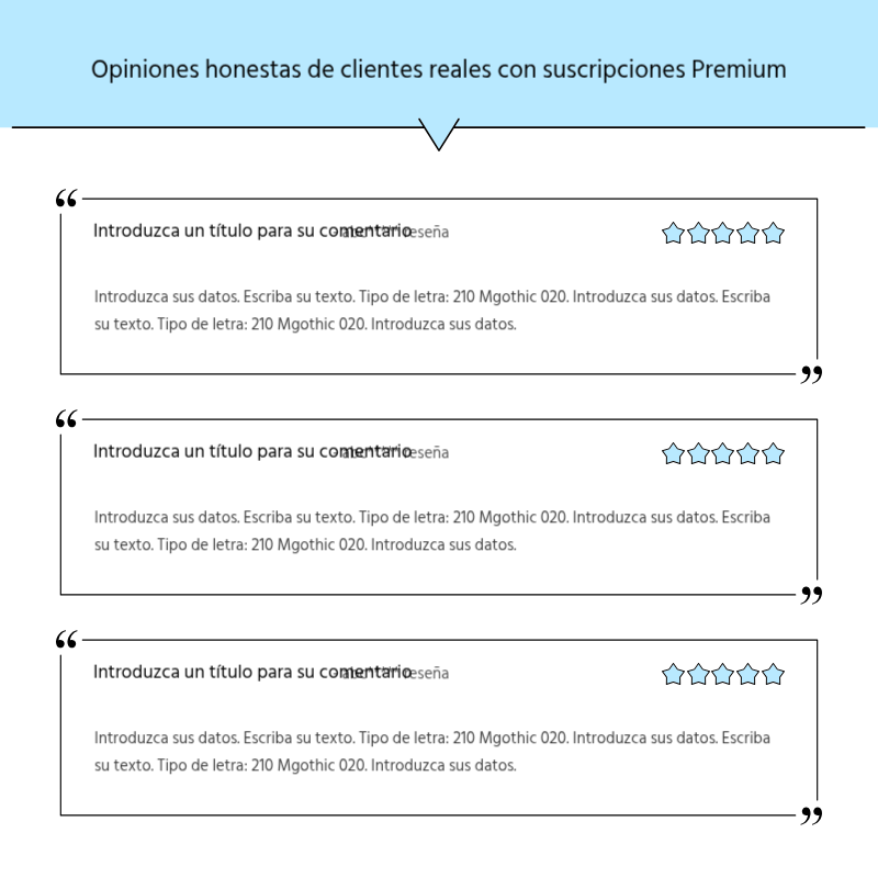 Crear un sencillo puesto promocional en azul claro y gris Presentación