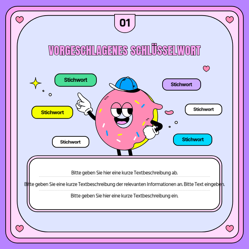 Werbung für kitschige Retro-TV-Rahmen in Rosa und Lila