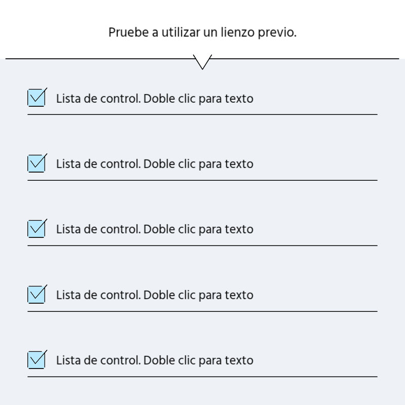 Crear un sencillo puesto promocional en azul claro y gris Presentación