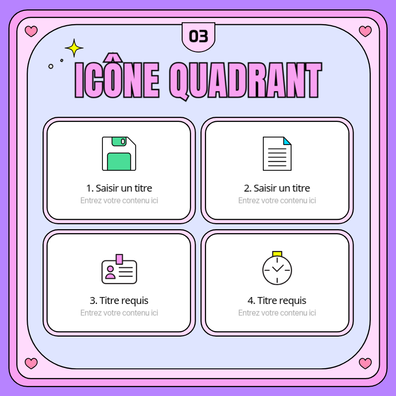 Promouvoir des cadres TV rétro kitsch en rose et violet