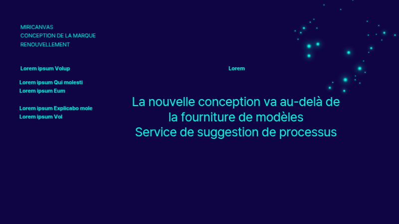 Une proposition simple de renouvellement de la marque en bleu marine