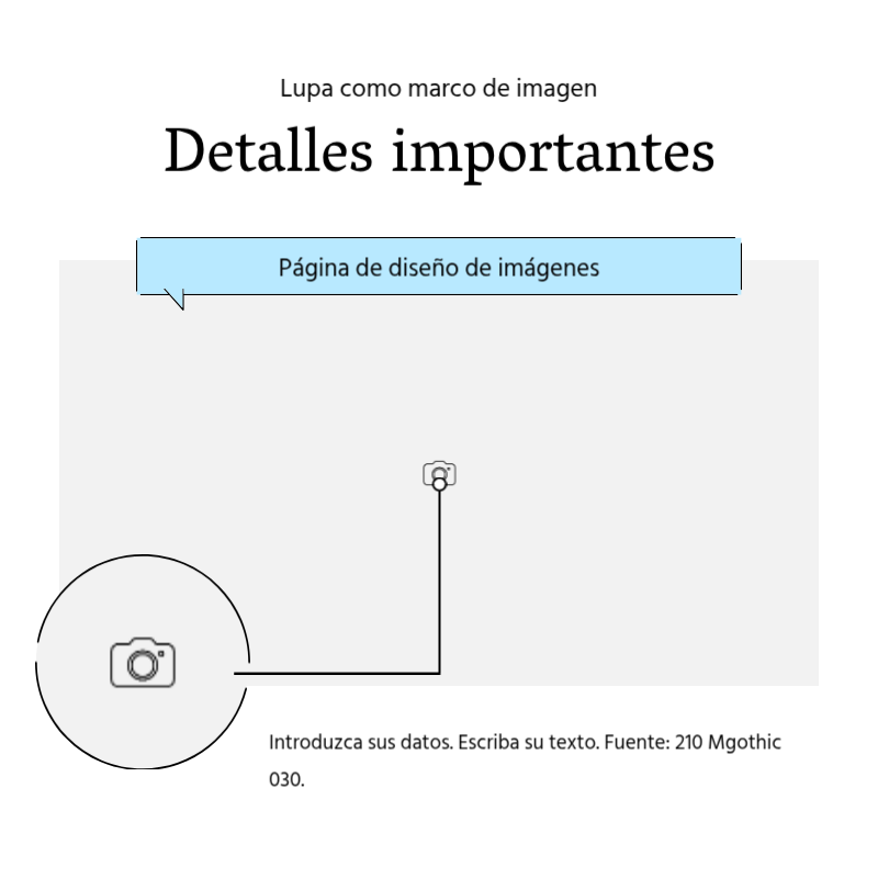 Crear un sencillo puesto promocional en azul claro y gris Presentación