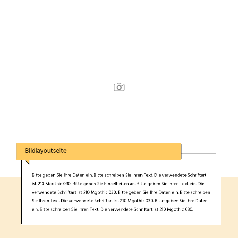 Erstellen Sie eine einfache Werbesendung in gelb und grau Präsentation