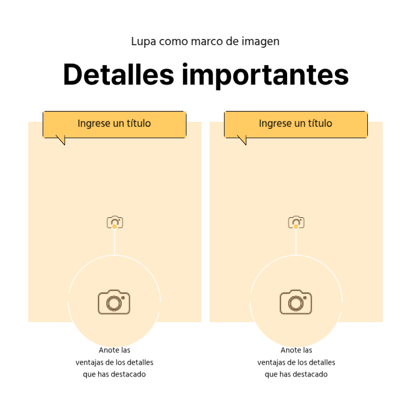 Crear un sencillo puesto promocional en amarillo y gris Presentación