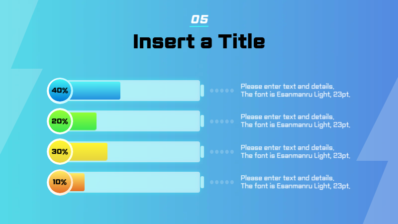 블루 모던 배터리 보고서 프레젠테이션