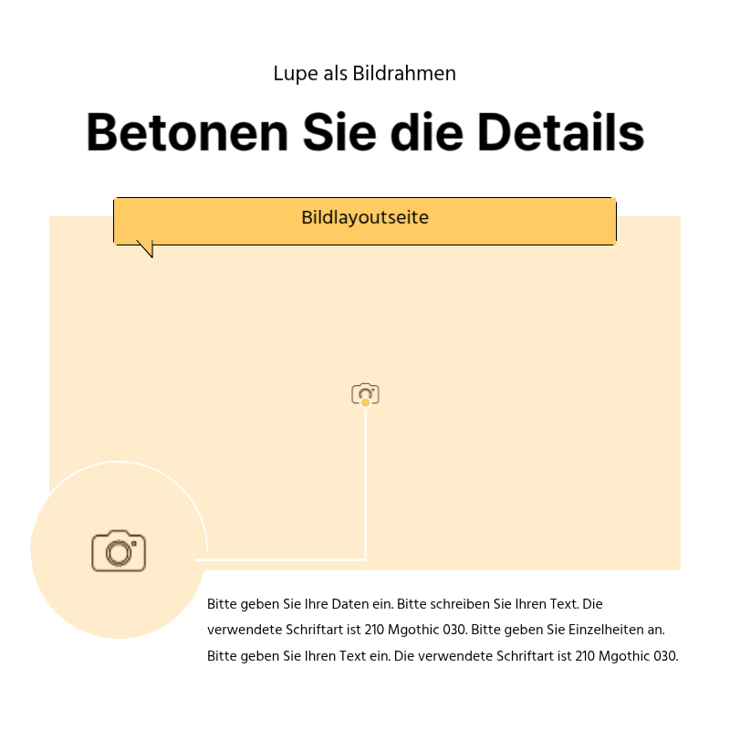 Erstellen Sie eine einfache Werbesendung in gelb und grau Präsentation