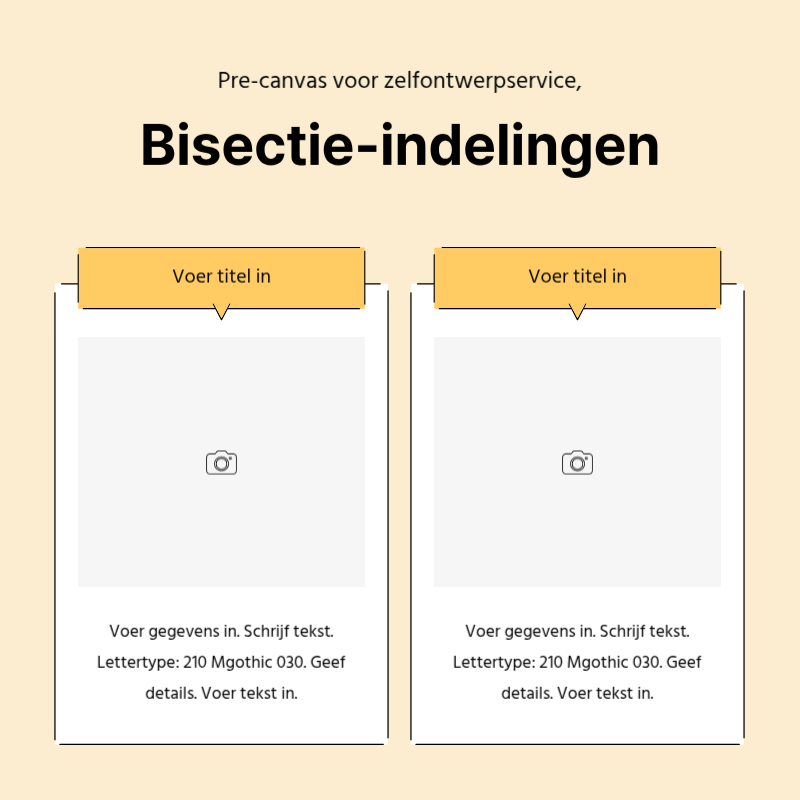 Maak een eenvoudige promotiepost in geel en grijs Presentatie
