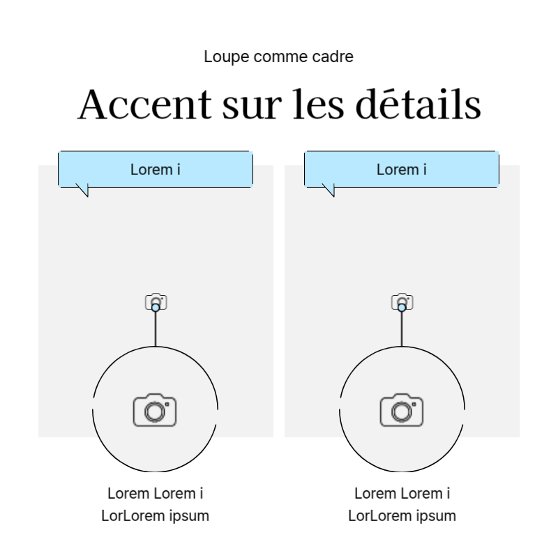 Créer un message promotionnel simple en bleu clair et gris Présentation