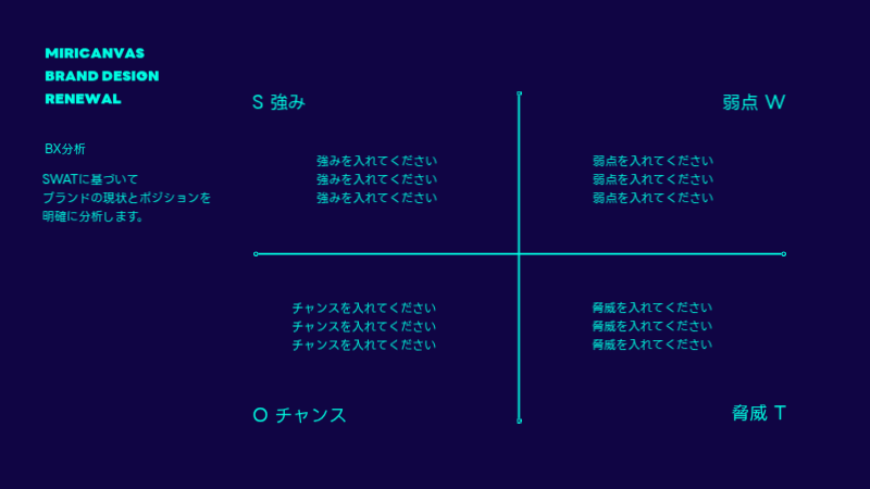 青 クール ブランド プレゼンテーション