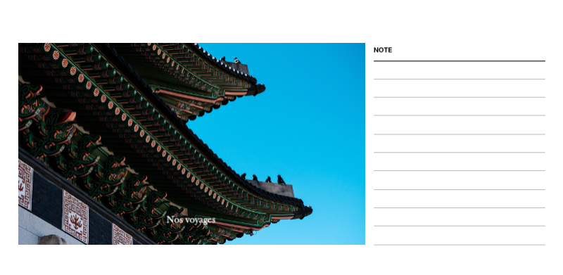 Cadre de voyage concepts de photos de différents pays