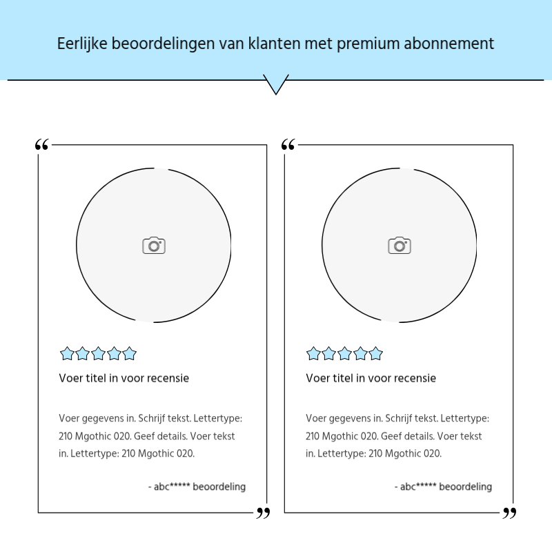 Maak een eenvoudige promotiepost in lichtblauw en grijs Presentatie