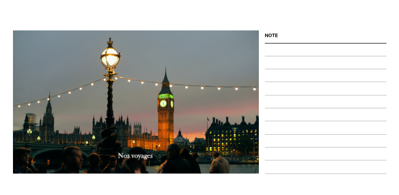 Cadre de voyage concepts de photos de différents pays