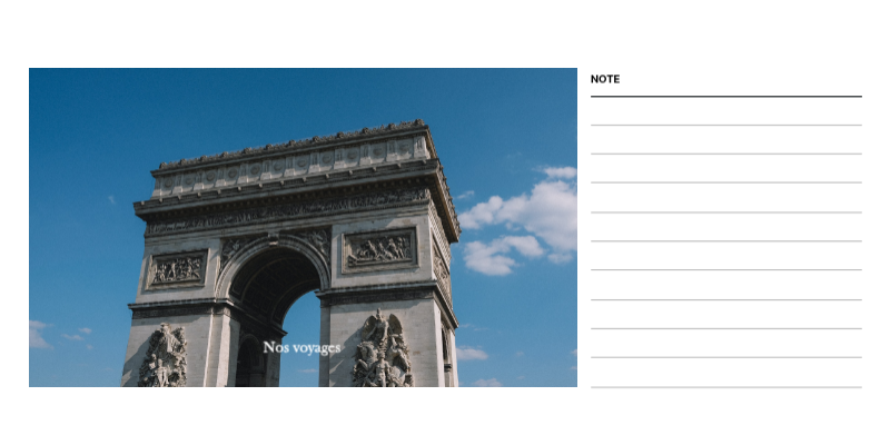 Cadre de voyage concepts de photos de différents pays
