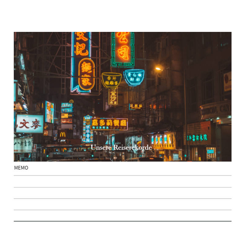 Reiserahmen Fotokonzepte aus verschiedenen Ländern