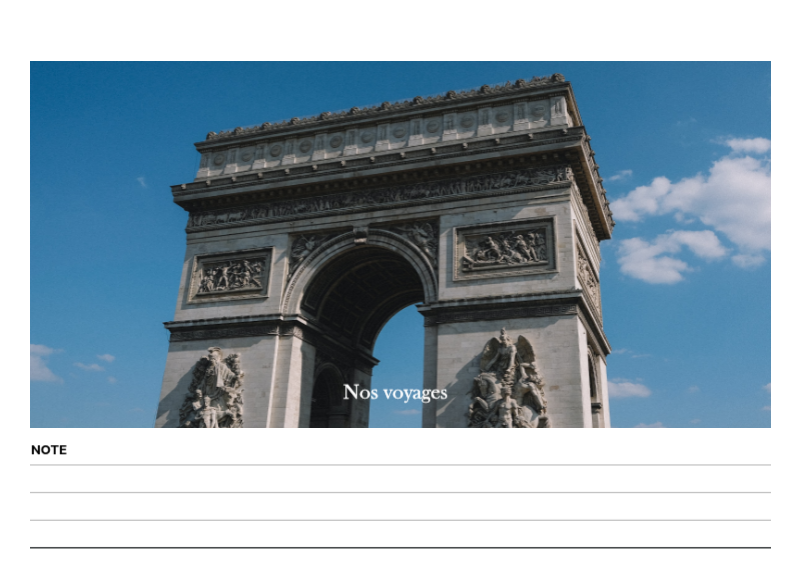 Cadre de voyage concepts de photos de différents pays