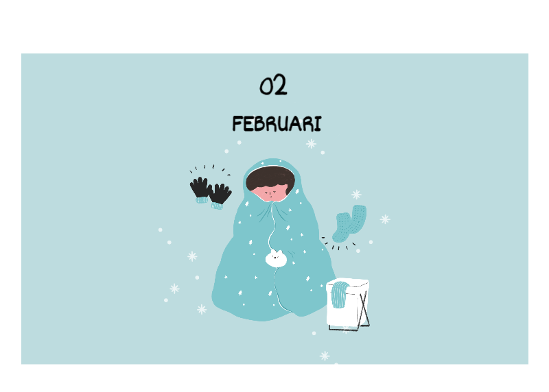 Een kleurrijk en schattig alledaags illustratieconcept