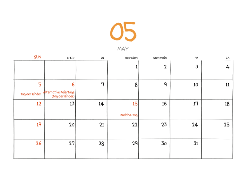 Ein buntes und niedliches Illustrationskonzept für den Alltag