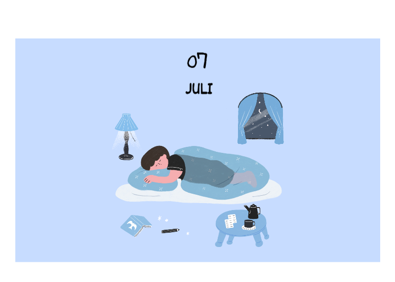 Ein buntes und niedliches Illustrationskonzept für den Alltag