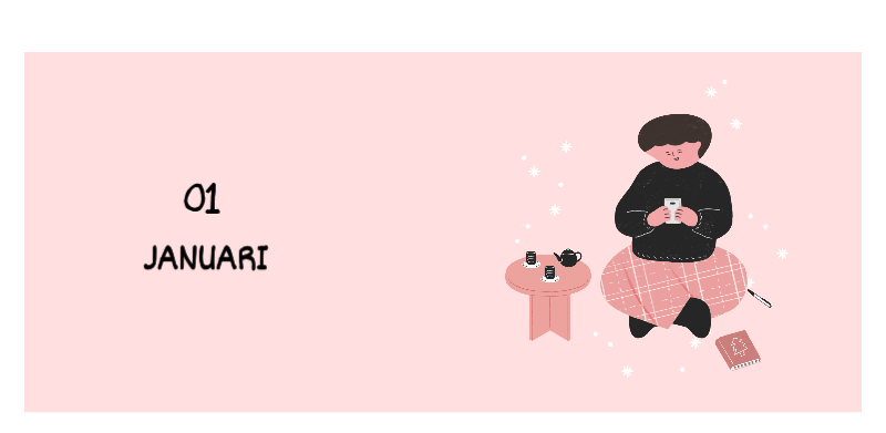 Een kleurrijk en schattig alledaags illustratieconcept