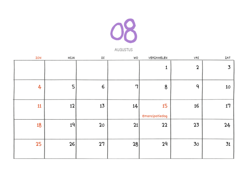 Een kleurrijk en schattig alledaags illustratieconcept