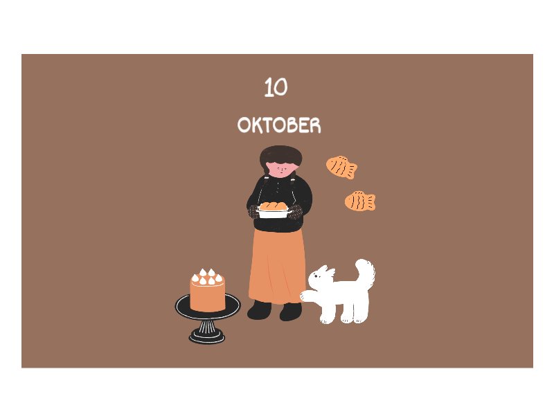 Ein buntes und niedliches Illustrationskonzept für den Alltag