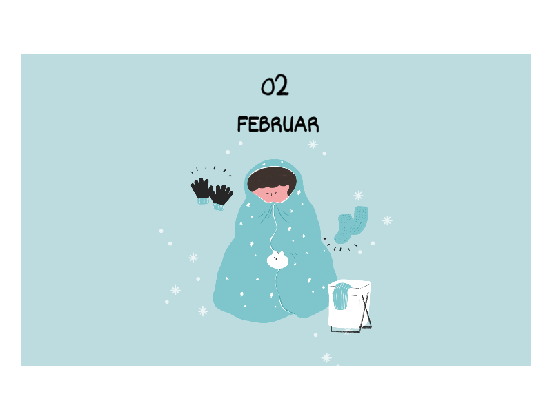 Ein buntes und niedliches Illustrationskonzept für den Alltag