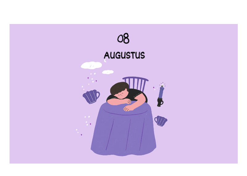 Een kleurrijk en schattig alledaags illustratieconcept