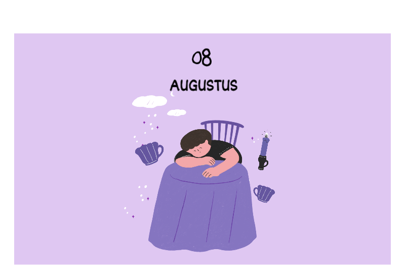 Een kleurrijk en schattig alledaags illustratieconcept