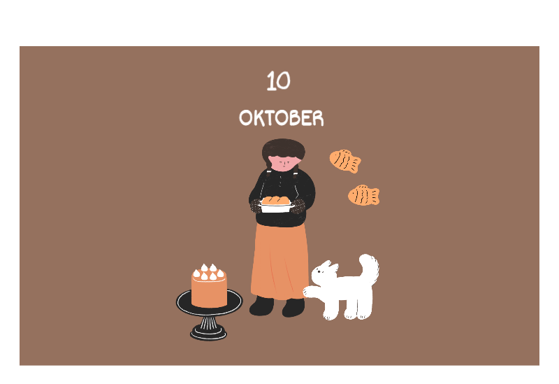 Ein buntes und niedliches Illustrationskonzept für den Alltag