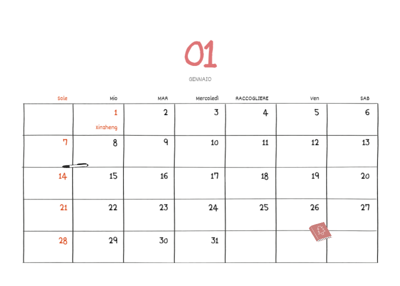 Un concetto di illustrazione colorata e simpatica per tutti i giorni