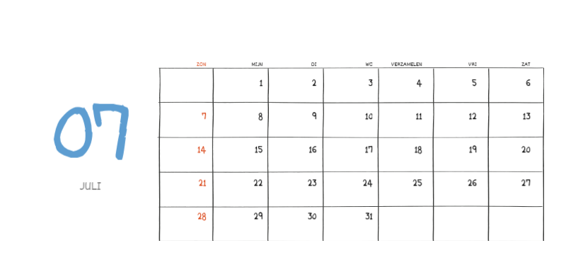 Een kleurrijk en schattig alledaags illustratieconcept