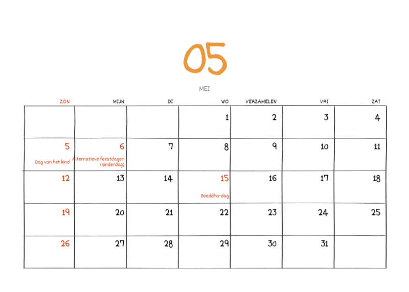 Een kleurrijk en schattig alledaags illustratieconcept