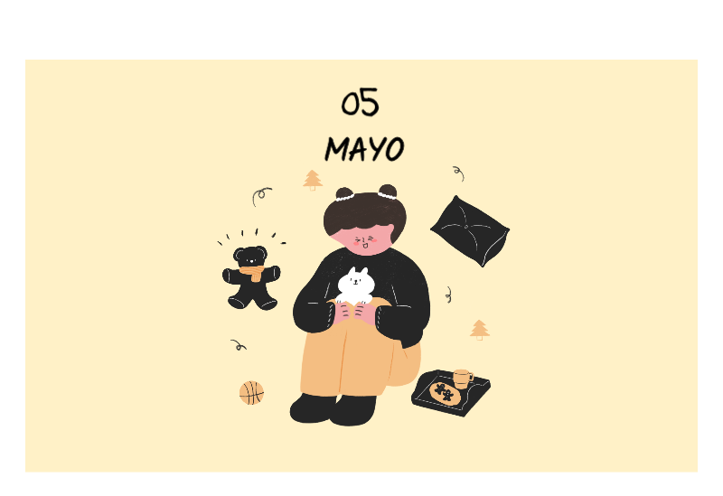 Un concepto de ilustración cotidiano, colorido y simpático