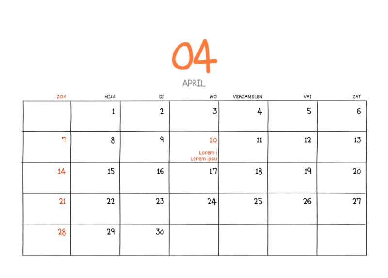 Een kleurrijk en schattig alledaags illustratieconcept