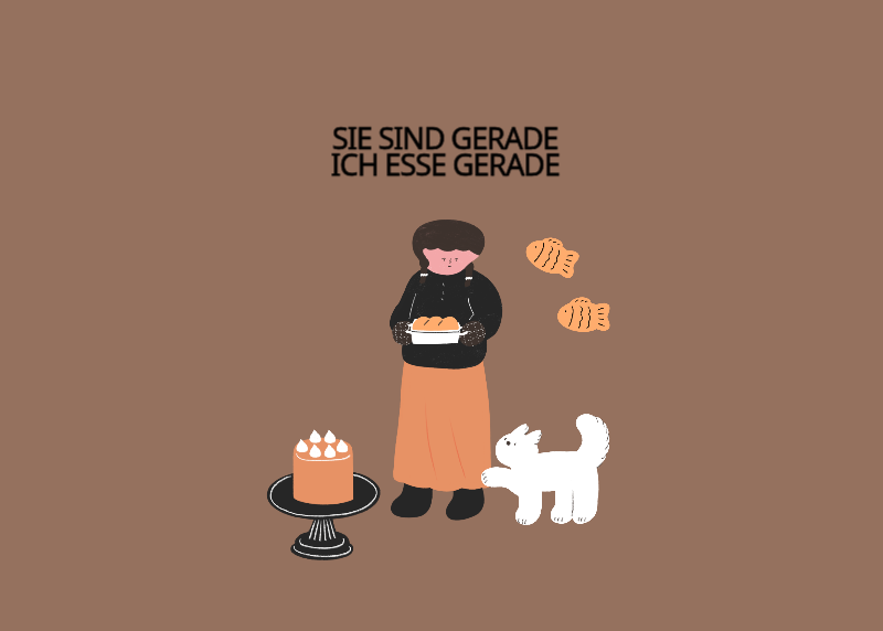 Ein buntes und niedliches Illustrationskonzept für den Alltag