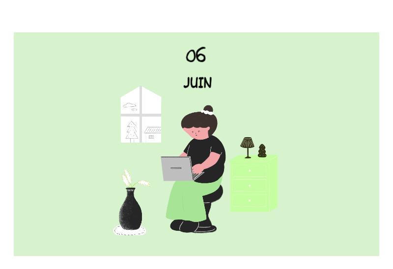 Un concept d'illustration coloré et mignon pour le quotidien