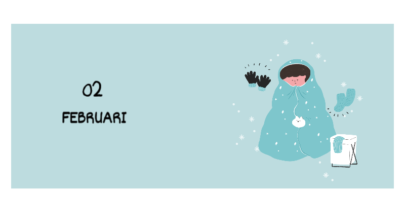 Een kleurrijk en schattig alledaags illustratieconcept