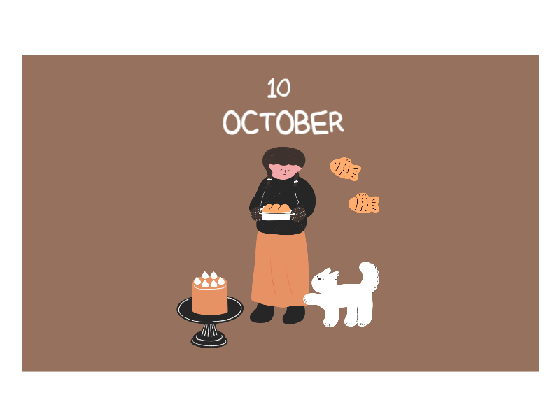 Colorful and cute everyday illustration concept