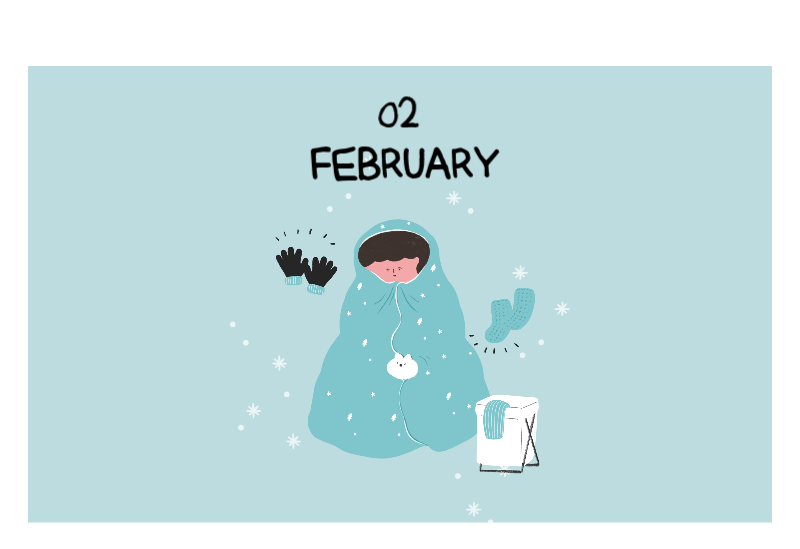 Colorful and cute everyday illustration concept