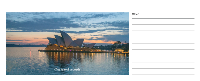 Travel frame photo concept for different countries