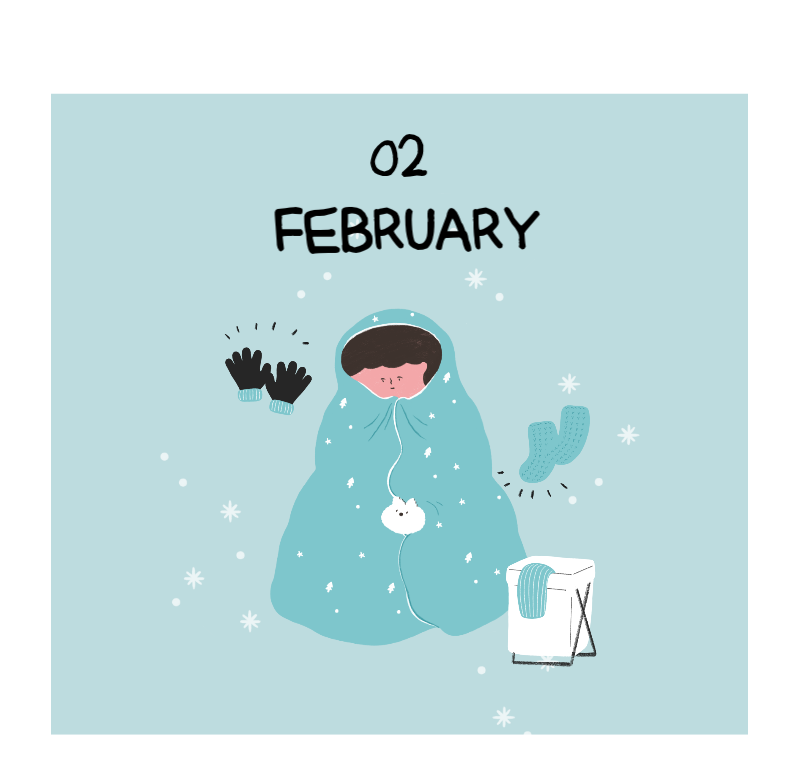 Khái niệm minh họa hàng ngày đầy màu sắc và dễ thương