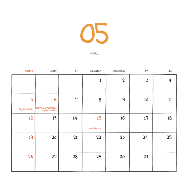 Ein buntes und niedliches Illustrationskonzept für den Alltag